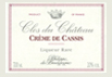 Creme de Cassis 20°”Clos du Chateau”クレーム・ドゥ・カシス・クロ・ドゥ・シャトー